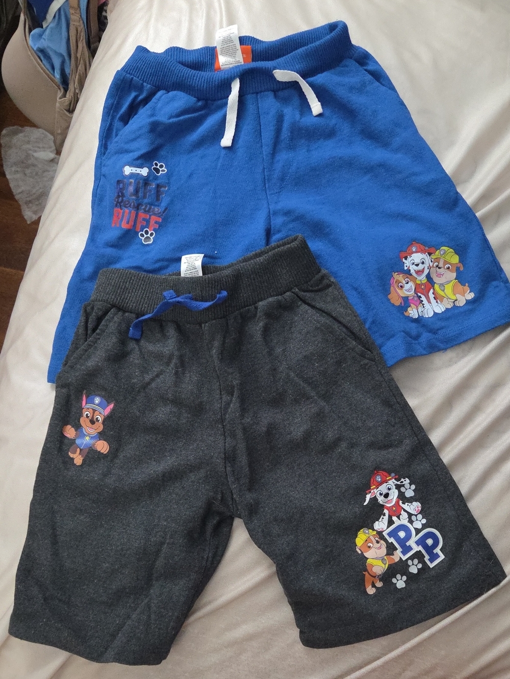 Paw Patrol Blue & Charcoal Character Shorts Set - size 6